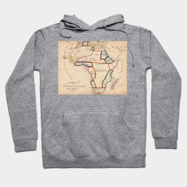 Vintage Map of Africa (1831) Hoodie by Bravuramedia